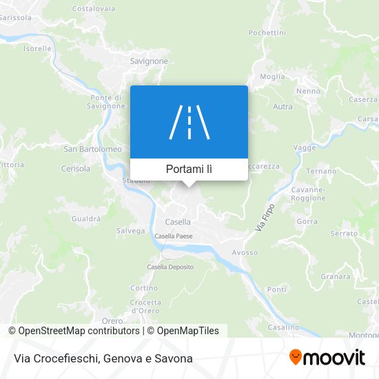 Mappa Via Crocefieschi