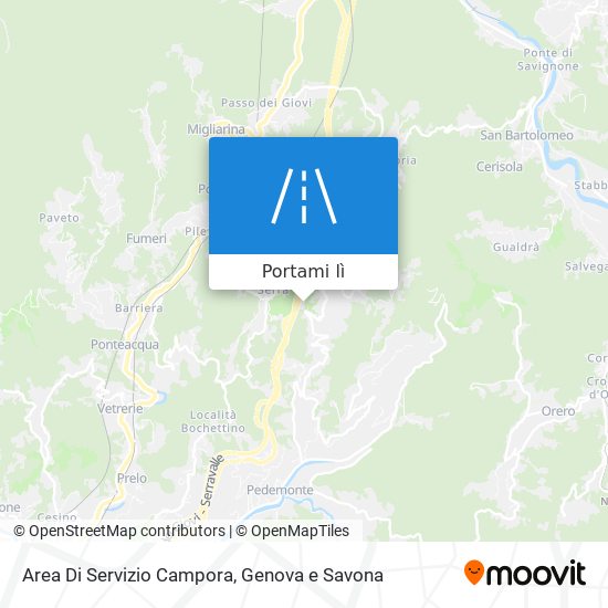 Mappa Area Di Servizio Campora