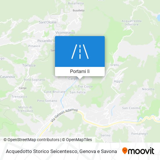 Mappa Acquedotto Storico Seicentesco