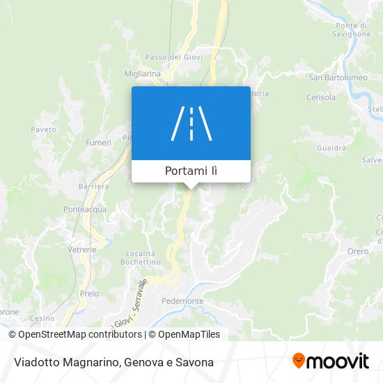 Mappa Viadotto Magnarino