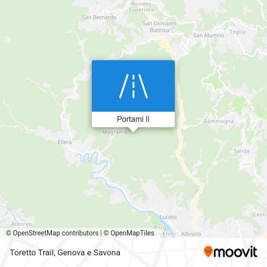 Mappa Toretto Trail