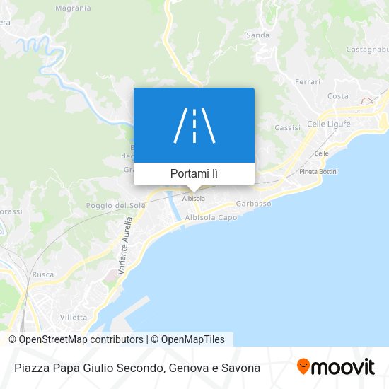 Mappa Piazza Papa Giulio Secondo