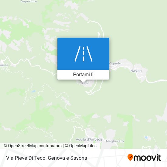 Mappa Via Pieve Di Teco