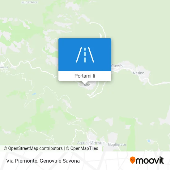 Mappa Via Piemonte