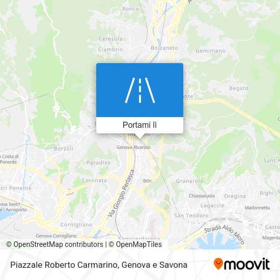 Mappa Piazzale Roberto Carmarino