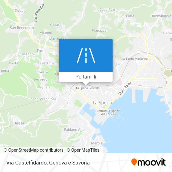 Mappa Via Castelfidardo