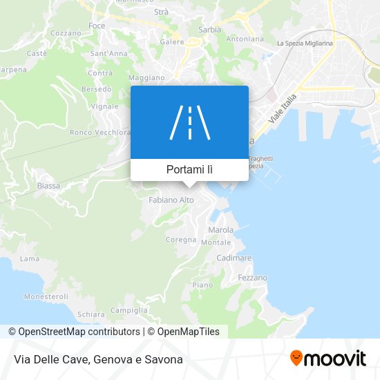 Mappa Via Delle Cave