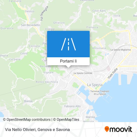 Mappa Via Nello Olivieri