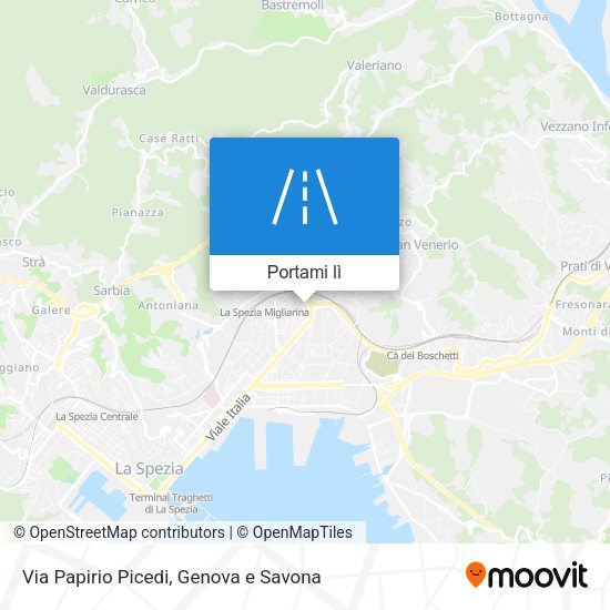 Mappa Via Papirio Picedi