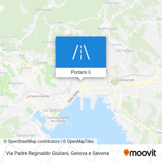 Mappa Via Padre Reginaldo Giuliani