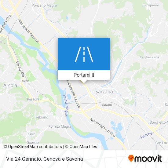 Mappa Via 24 Gennaio