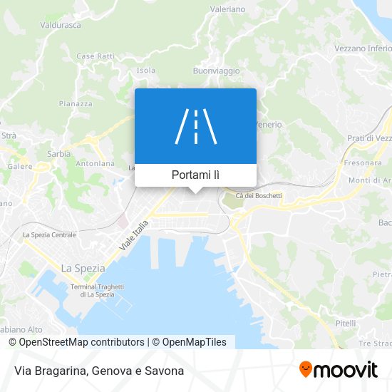 Mappa Via Bragarina