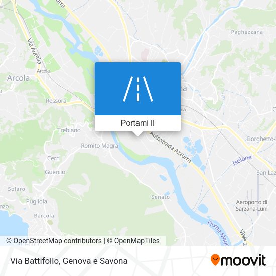 Mappa Via Battifollo