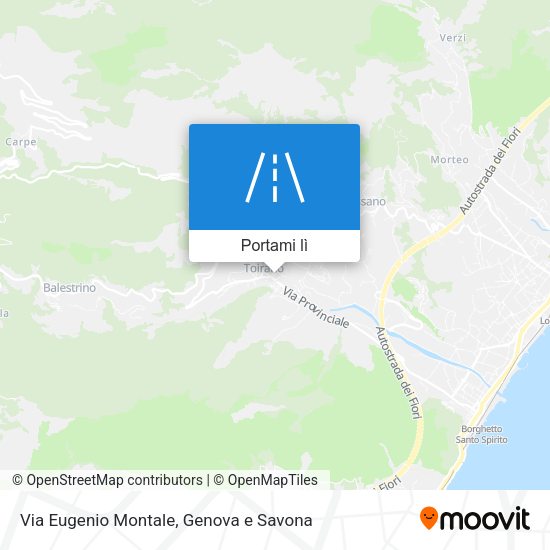 Mappa Via Eugenio Montale