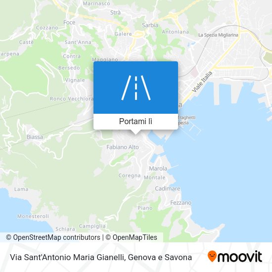 Mappa Via Sant'Antonio Maria Gianelli