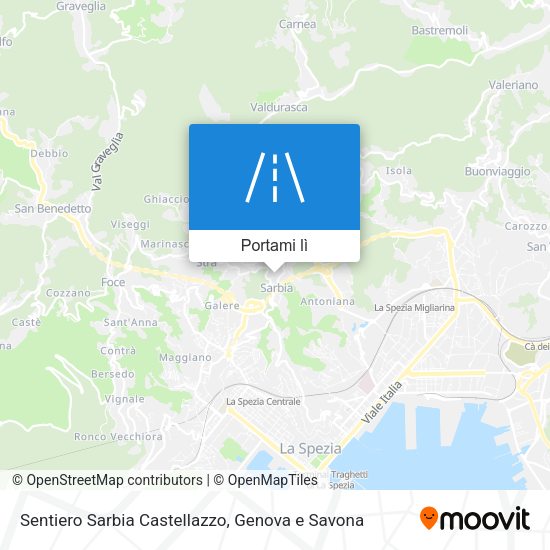 Mappa Sentiero Sarbia Castellazzo