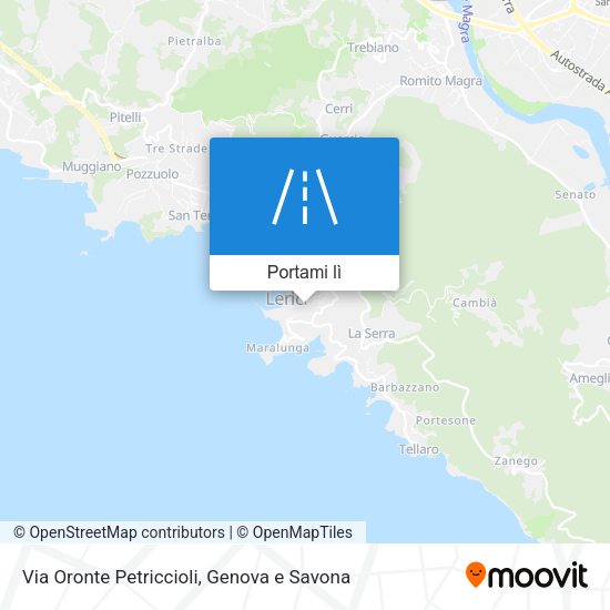 Mappa Via Oronte Petriccioli