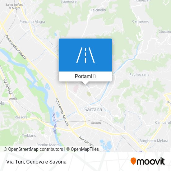 Mappa Via Turì