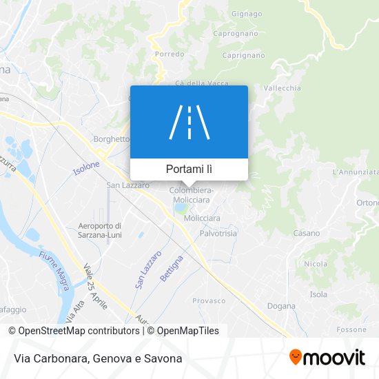 Mappa Via Carbonara