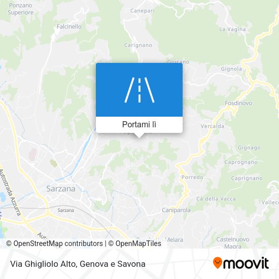 Mappa Via Ghigliolo Alto