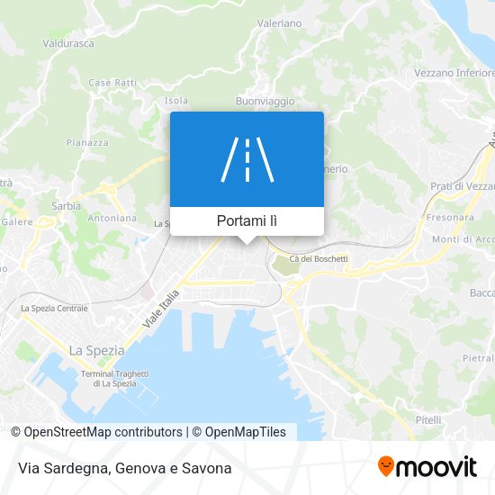 Mappa Via Sardegna
