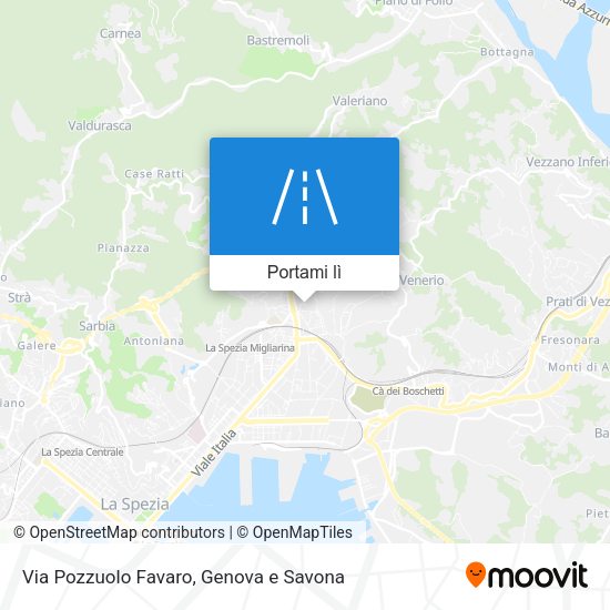 Mappa Via Pozzuolo Favaro