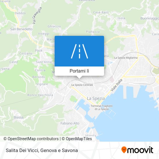 Mappa Salita Dei Vicci