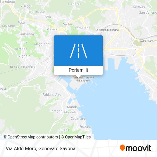 Mappa Via Aldo Moro