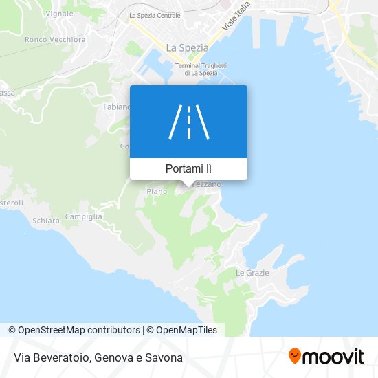 Mappa Via Beveratoio