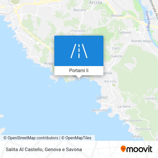 Mappa Salita Al Castello