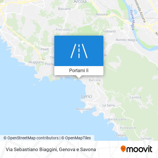 Mappa Via Sebastiano Biaggini