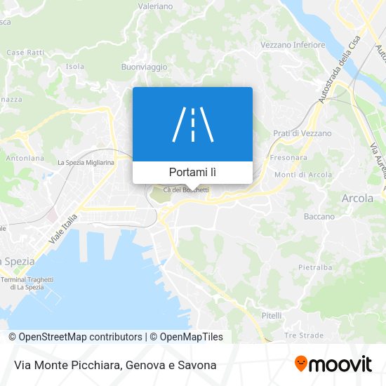 Mappa Via Monte Picchiara