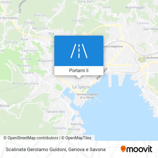 Mappa Scalinata Gerolamo Guidoni