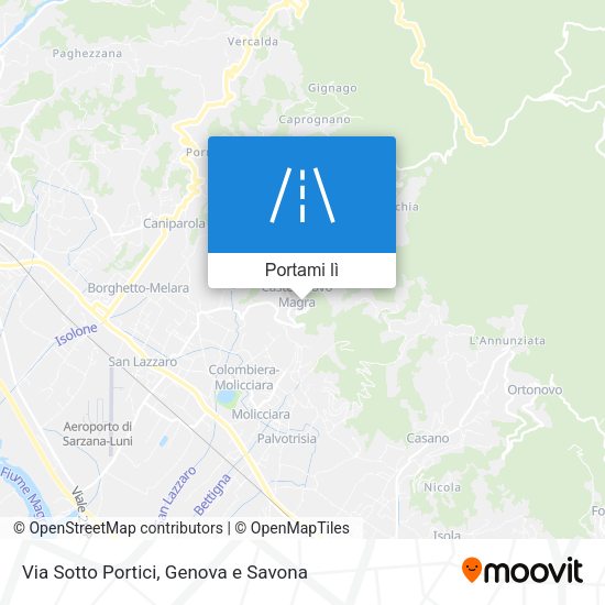 Mappa Via Sotto Portici