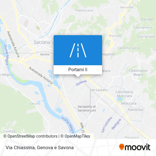 Mappa Via Chiassina