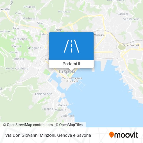 Mappa Via Don Giovanni Minzoni