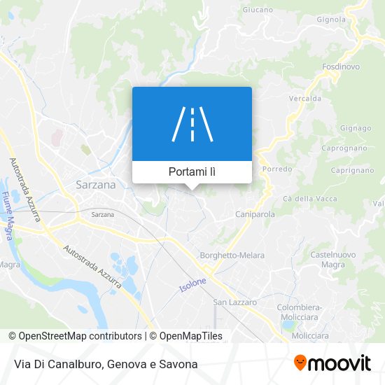 Mappa Via Di Canalburo