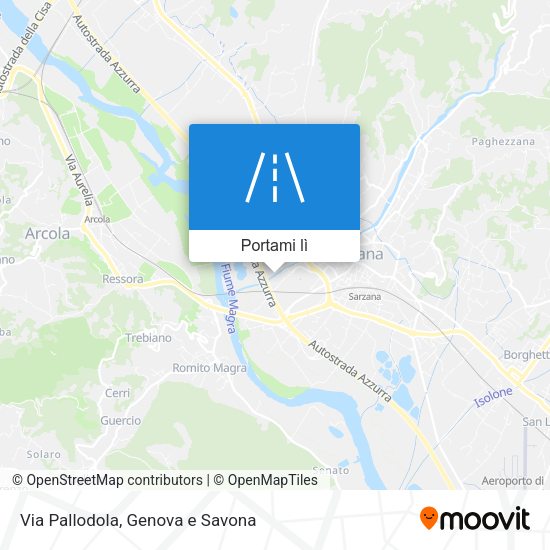 Mappa Via Pallodola