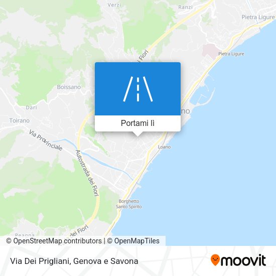 Mappa Via Dei Prigliani