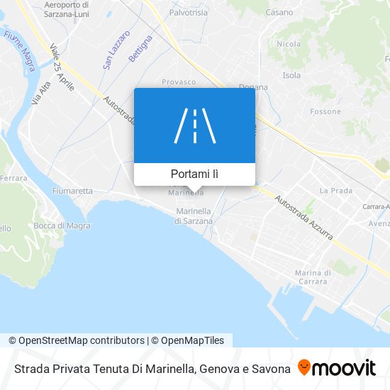 Mappa Strada Privata Tenuta Di Marinella