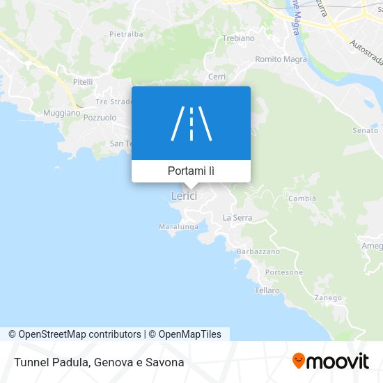 Mappa Tunnel Padula