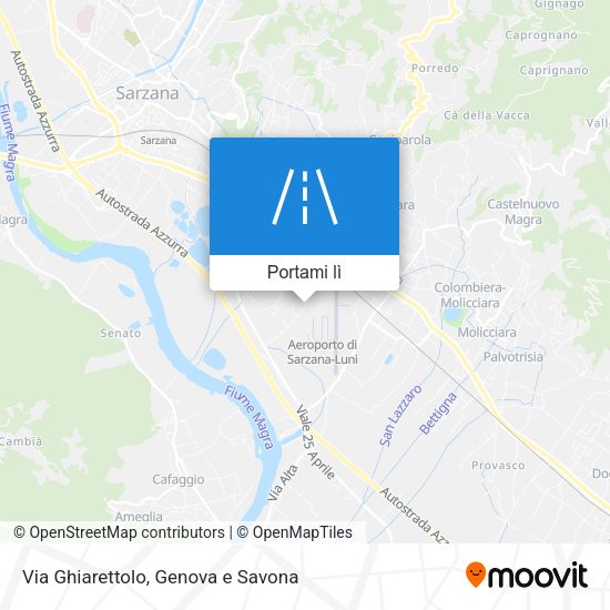 Mappa Via Ghiarettolo