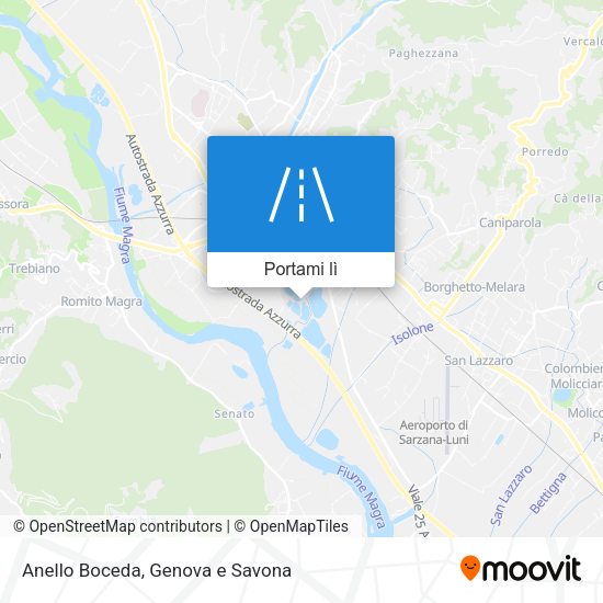 Mappa Anello Boceda
