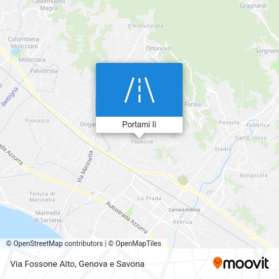 Mappa Via Fossone Alto