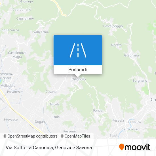 Mappa Via Sotto La Canonica