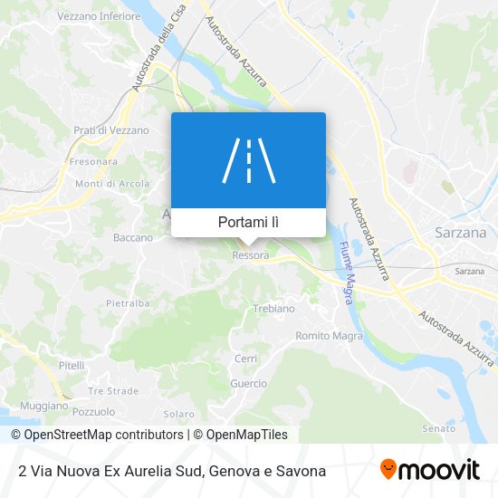 Mappa 2 Via Nuova Ex Aurelia Sud