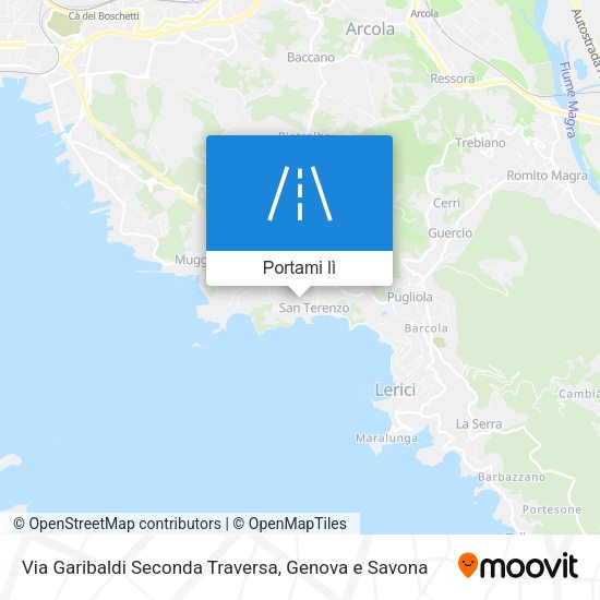 Mappa Via Garibaldi Seconda Traversa