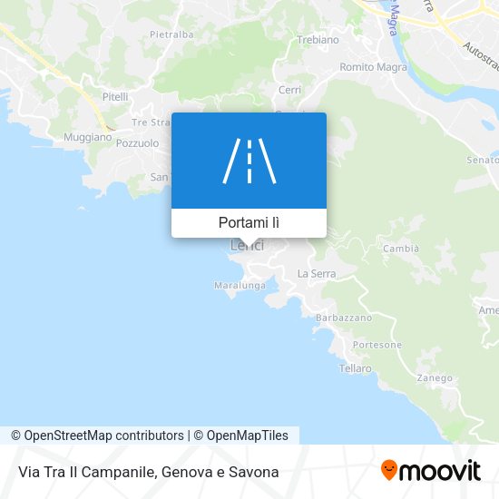 Mappa Via Tra Il Campanile