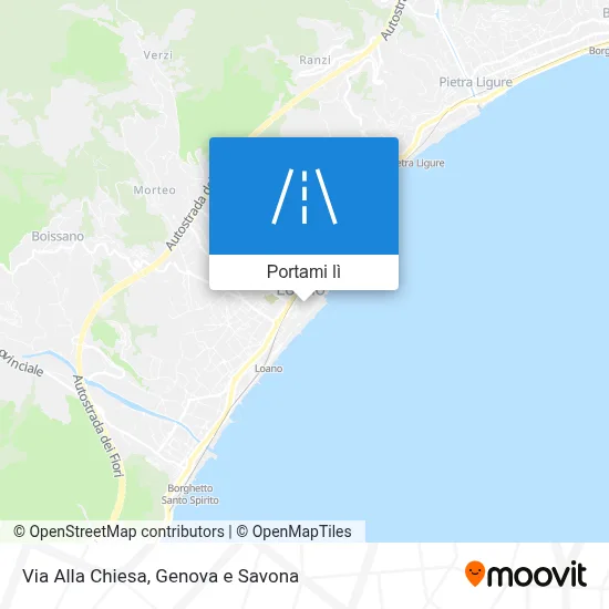 Mappa Via Alla Chiesa