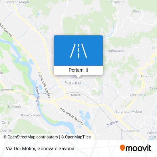 Mappa Via Dei Molini